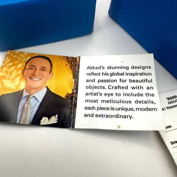 Akkad black rhinestone pear shaped cocktail Ring NWT - Picture 10 of 11